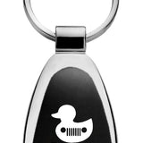 Jeep Duck Teardrop Key Fob - Black