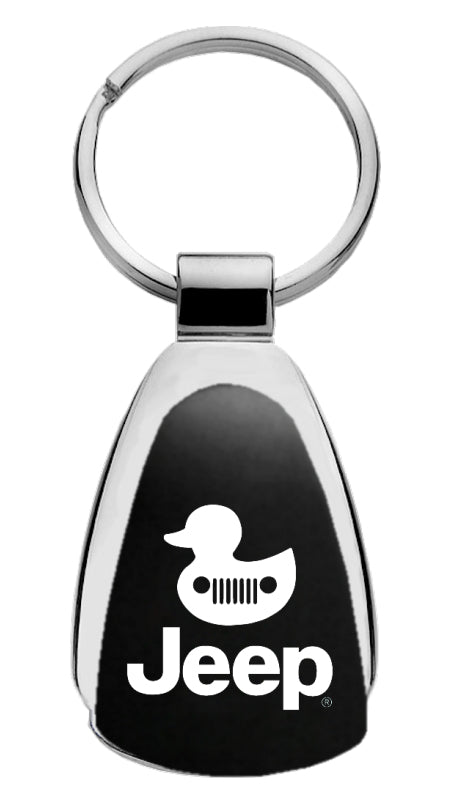 Jeep Duck Teardrop Key Fob - Black