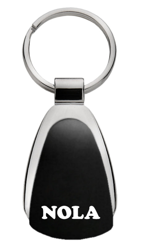 Novelty NOLA Teardrop Key Fob - Black