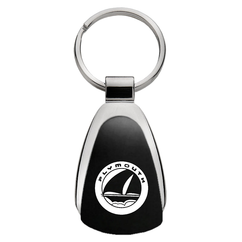 Plymouth Teardrop Key Fob - Black