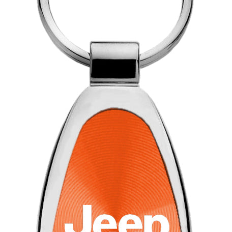 Jeep Grand Wagoneer Teardrop Key Fob - Orange