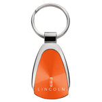 Lincoln Teardrop Key Fob - Orange
