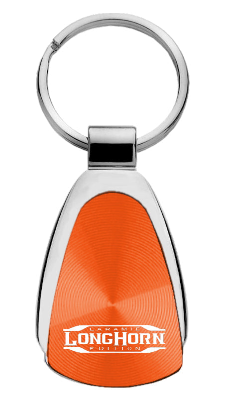 Ram Longhorn Laramie Teardrop Key Fob - Orange