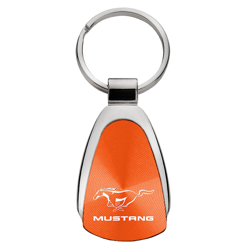 Mustang Teardrop Key Fob - Orange