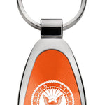 Military U.S. Navy Teardrop Key Fob - Orange