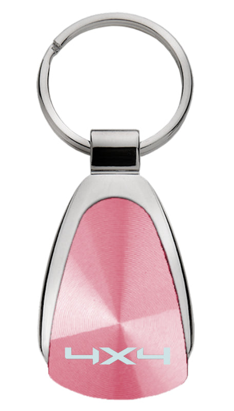 Novelty 4X4 Teardrop Key Fob - Pink