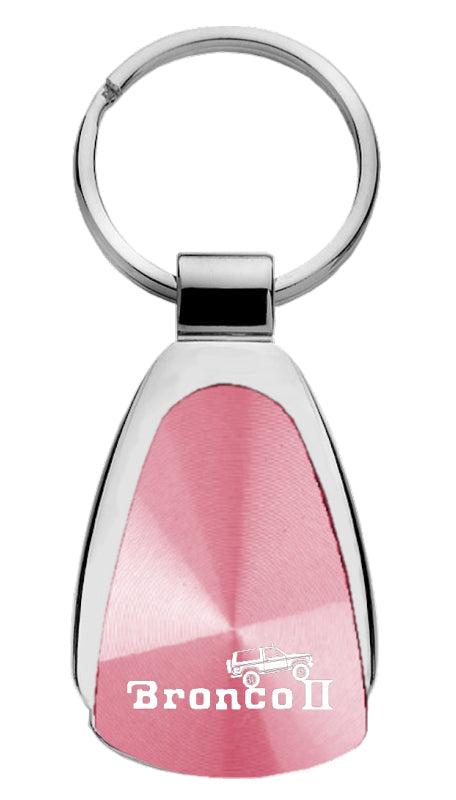 Ford Bronco II Climbing Teardrop Key Fob - Pink