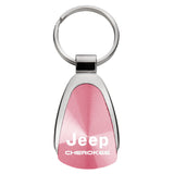 Jeep Cherokee Teardrop Key Fob - Pink