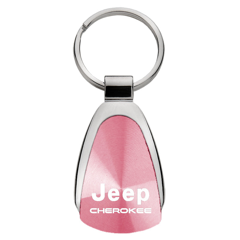 Jeep Cherokee Teardrop Key Fob - Pink