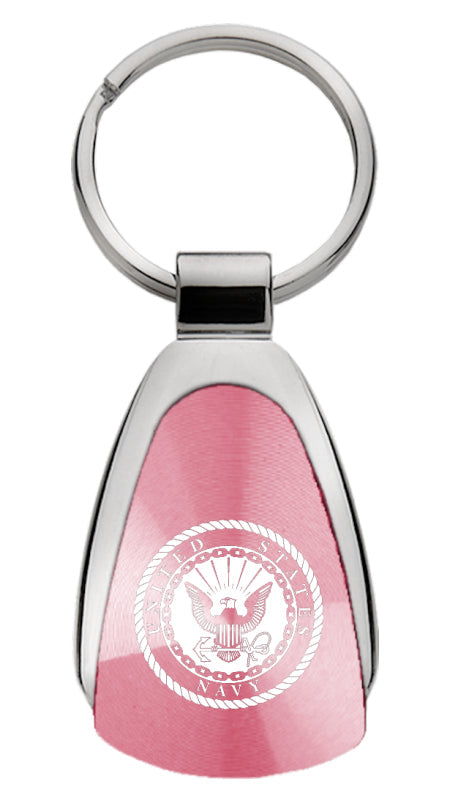 Military U.S. Navy Teardrop Key Fob - Pink