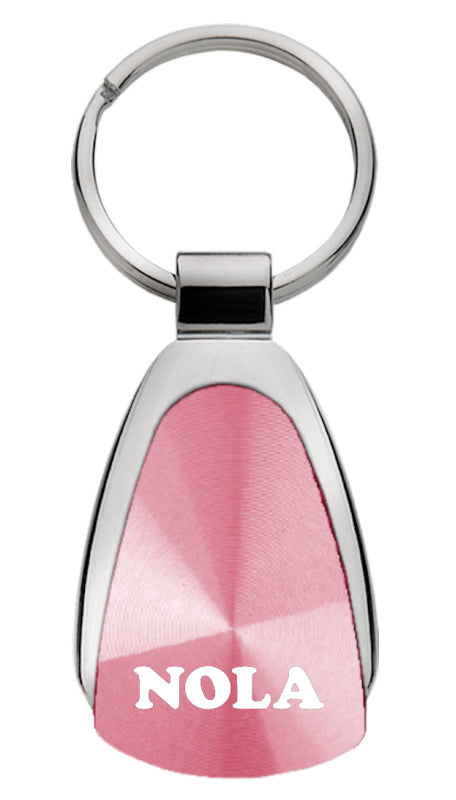 Novelty NOLA Teardrop Key Fob - Pink