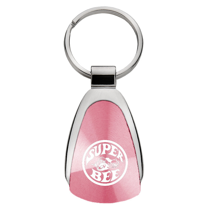 Plymouth Super Bee Teardrop Key Fob - Pink