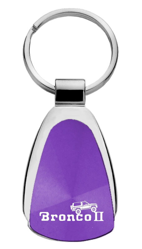 Ford Bronco II Climbing Teardrop Key Fob - Purple