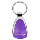 Dodge Stripe Teardrop Key Fob - Purple