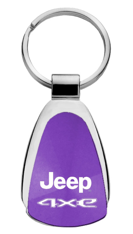 Jeep 4xe Teardrop Key Fob - Purple