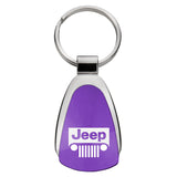 Jeep Grill Teardrop Key Fob - Purple