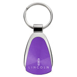 Lincoln Teardrop Key Fob - Purple