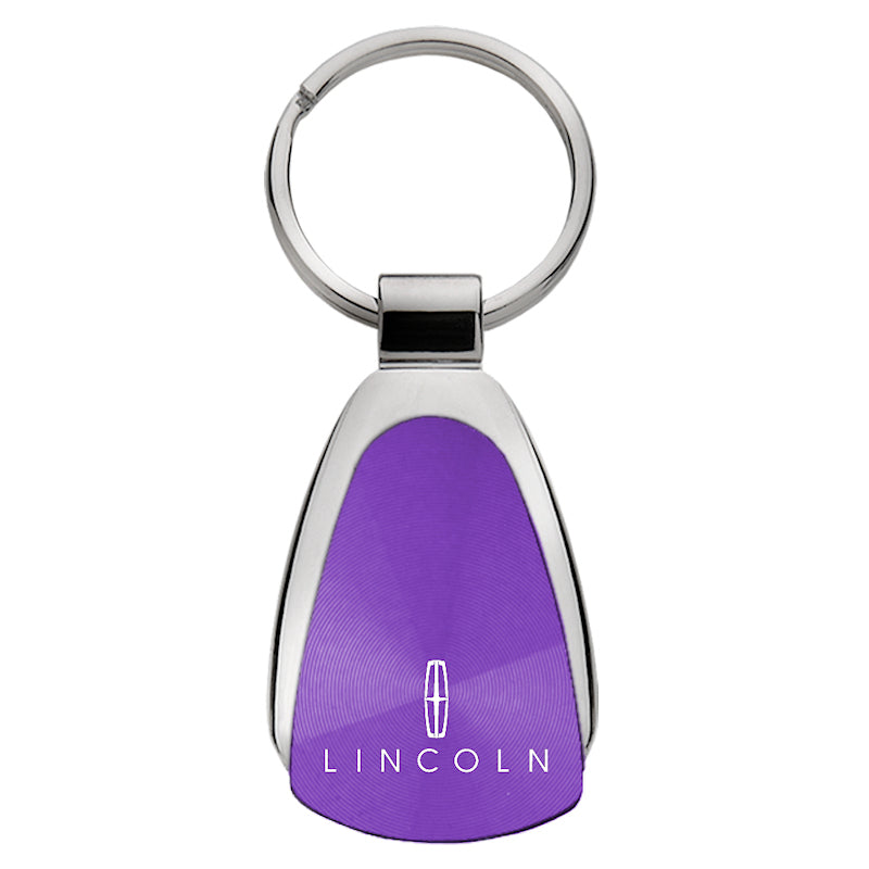 Lincoln Teardrop Key Fob - Purple