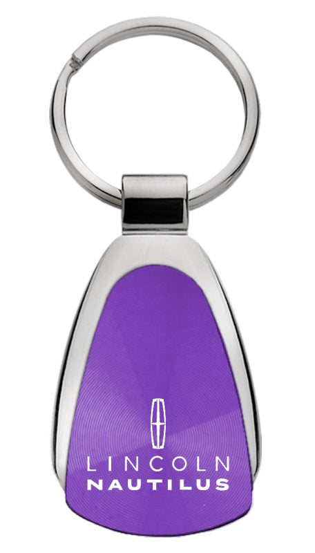 Lincoln Nautilus Teardrop Key Fob - Purple