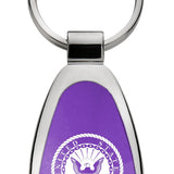 Military U.S. Navy Teardrop Key Fob - Purple