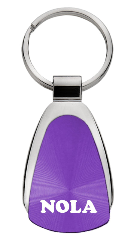 Novelty NOLA Teardrop Key Fob - Purple