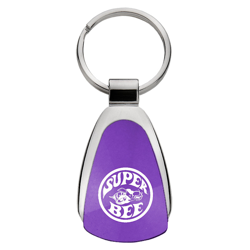 Plymouth Super Bee Teardrop Key Fob - Purple