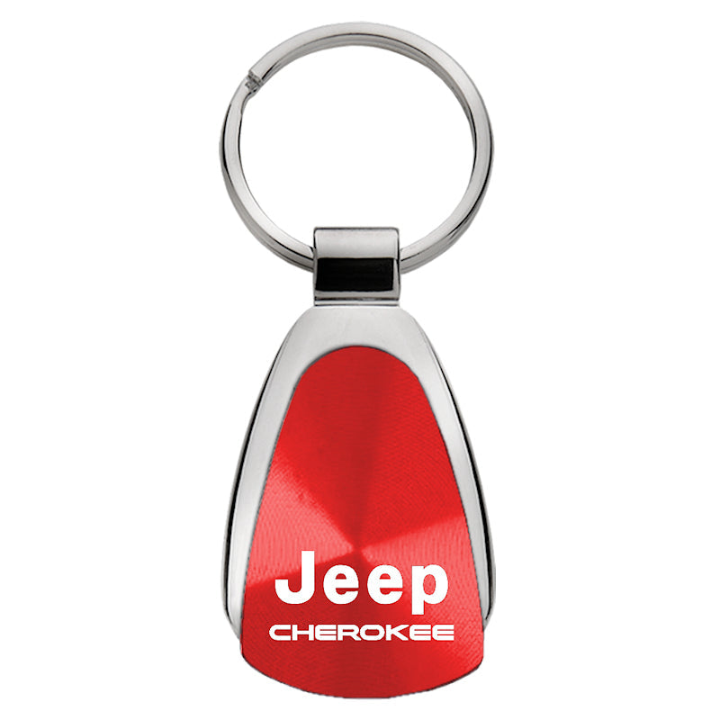 Jeep Cherokee Teardrop Key Fob - Red