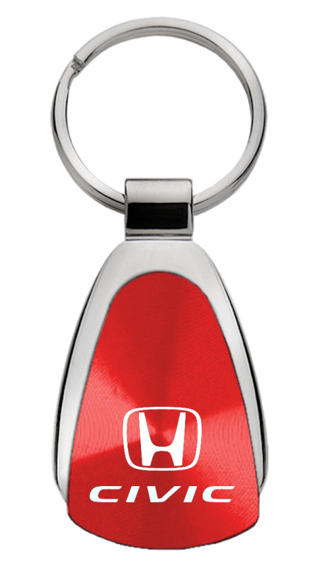 Honda Civic Teardrop Key Fob - Red