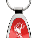 Mustang Cobra Teardrop Key Fob - Red