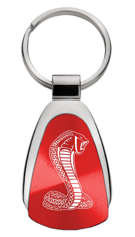 Mustang Cobra Teardrop Key Fob - Red