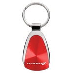 Dodge Stripe Teardrop Key Fob - Red