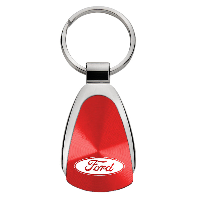 Ford Teardrop Key Fob - Red