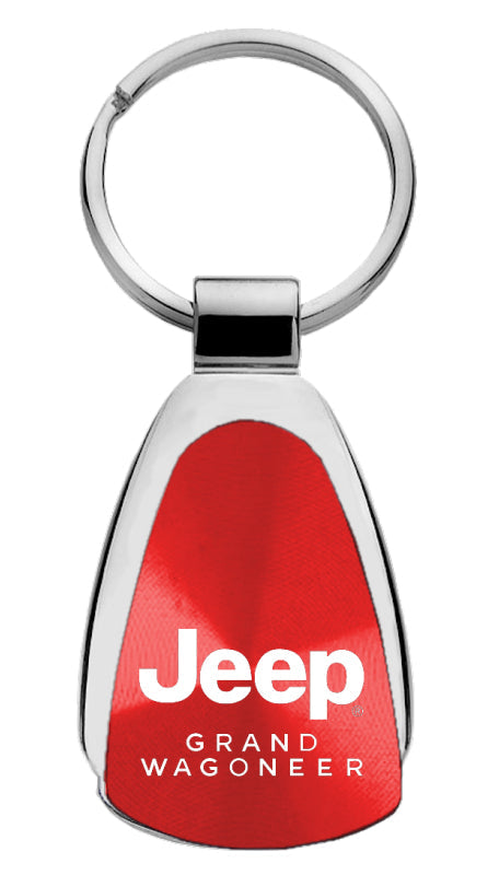 Jeep Grand Wagoneer Teardrop Key Fob - Red