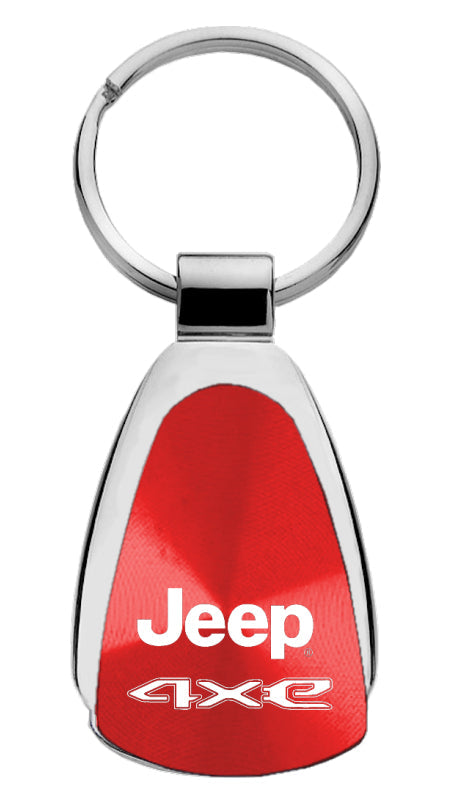 Jeep 4xe Teardrop Key Fob - Red