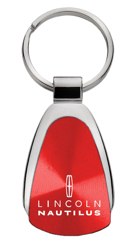 Lincoln Nautilus Teardrop Key Fob - Red