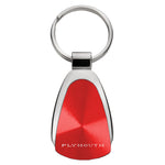 Plymouth Classic Teardrop Key Fob - Red