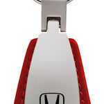 Honda Accord Leather Teardrop Key Fob - Red