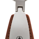 Acura Leather Teardrop Key Fob - Brown