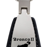 Ford Bronco II Leather Teardrop Key Fob - Black