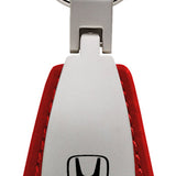 Honda Civic Leather Teardrop Key Fob - Red