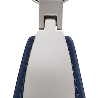 Dodge Stripe Leather Teardrop Key Fob - Blue