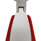 Dodge Stripe Leather Teardrop Key Fob - Red