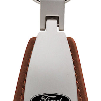 Ford F-150 Leather Teardrop Key Fob - Brown