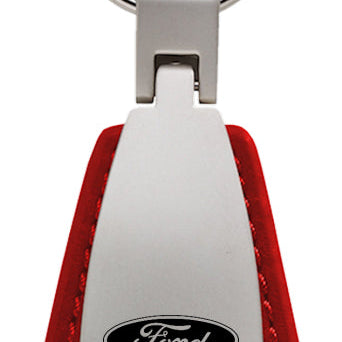 Ford F-150 Leather Teardrop Key Fob - Red