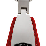 Ford F-250 Leather Teardrop Key Fob - Red