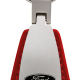 Ford F-250 Leather Teardrop Key Fob - Red