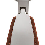 Nissan Frontier Leather Teardrop Key Fob - Brown