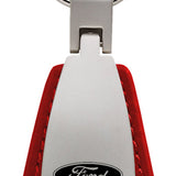 Ford Fusion Leather Teardrop Key Fob - Red