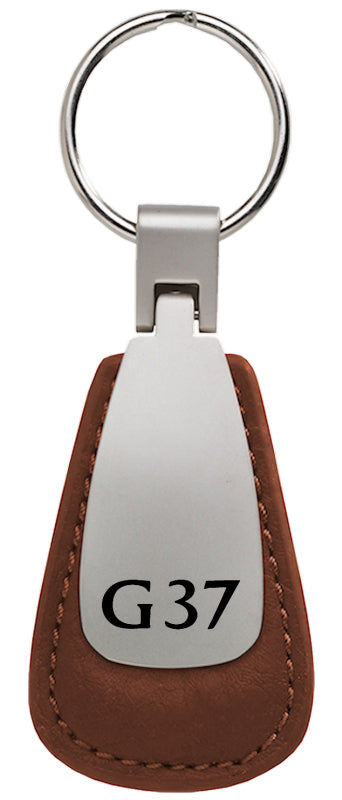 Infiniti G37 Leather Teardrop Key Fob - Brown