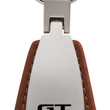 Nissan GTR Leather Teardrop Key Fob - Brown